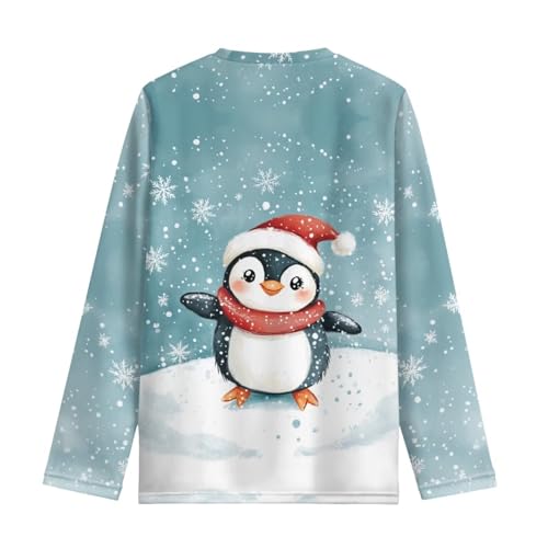 Image of Girls Long Sleeve Shirts Casual Crewneck Soft T-shirts for Girls 3-16 Years Old