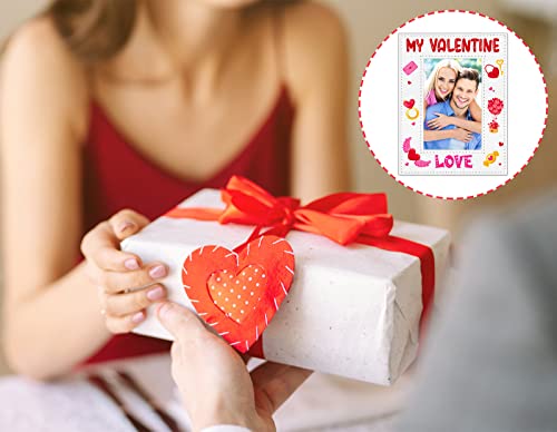 D4Dream My Valentine Picture Frame 4" X 6" Valentines Day Picture Frame Love Picture Frame Couples Photo Frame Wedding Gifts Engagement Gifts For Couples Him Her Lovers Valentine's Day Present #TOP4