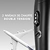 LEBENLANG Seche cheveux voyage pliable petit - 1000W & Double tension & Sac de voyage avec buse de coiffage inclus I Sèche cheveux ionique Hair dryer I Mini sechoir cheveux Séche cheveux leger