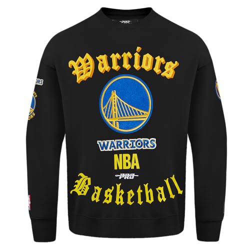 Sudadera NBA Old English Pro Standard M FLC Crewneck negra talla 3XL para hombre