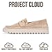 Project Cloud 100% Genuine Leather Loafers for Women – Memory Foam Insoles Slip On Shoes for Women – Lightweight Womens Shoes – Non Slip Womens Loafers (Filide1, Nude,9)