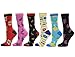 Frenchic 12 Pack Women's Colorful Patterned Cute Funny Casual Fashion Crew Socks (Multi #6)