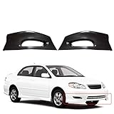 waltyotur Front Bumper Sport Splitter Lips Spoiler Wrap Angle Body Kit Replacement for 2005-2008 Toyota Corolla