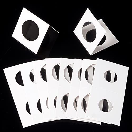 Ettonsun 600 Pcs Cardboard Coin Holder Flips 2X2, 12 Sizes For Collectors Coin Collection Supplies In Coin Album Coin Display Book Protector Fit For 17.5Cm To 40Cm Penny,Quarters,Tokens,Medallions #TOP4
