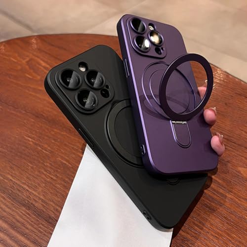 Étui de support magnétique mat de luxe pour iPhone 12 Pro Max bleu sierra - 2