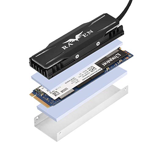 Image of Silverstone Technology TP03-ARGB M.2 SSD Cooling kit with ARGB Lighting, TAA Compliant