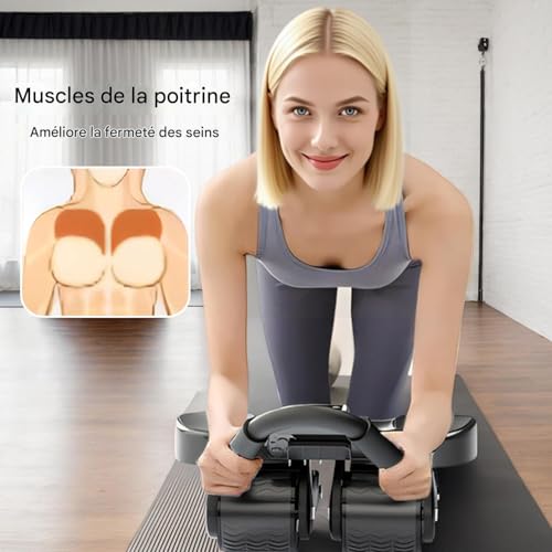 Roue abdominale avec support de coude et compteur pour maison