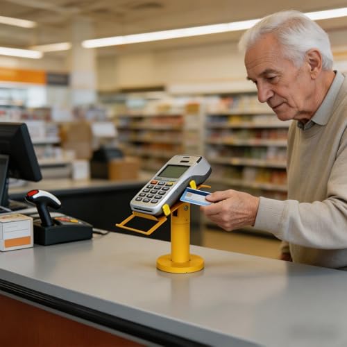 Support pour machine à cartes incliné en aluminium rigide