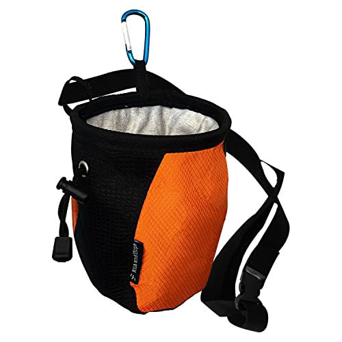 Premium Rock Climbing And Bouldering Chalk Bag - Versatile Bag For Gymnastics And Weight Lifting - Kids Love Our Bucket For Ninja Warrior Training! #TOP27