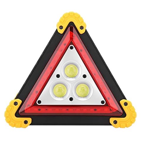 Sonew Emergency Triangle Stop Sign with LED Light Cover