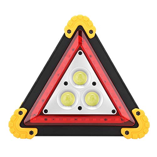 Sonew 30w Led Triangle Lumineux Led Voiture, Panneau de Stationnement Sécurisé Triangle Plaque Lumière Multifonctionnelle de Sécurité D'urgence de Panne de Voiture