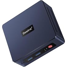 Beelink Mini PC SER3 Mini Computer with AMD Ryzen 3 3200U 2C/4T up to 3.5GHz 8GB SO-DIMM DDR4 + 256GB M.2 PCIe3.0x4 SSD Support 4K HD/BT 5.0/Wi-Fi 5/1000Mbps LAN/Dual HDMI/Dual Displays