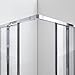 DreamLine Cornerview 34 1/2 in. D x 34 1/2 in. W x 72 in. H Framed Sliding Shower Enclosure in Chrome, SHEN-8134340-01