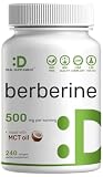 DEAL SUPPLEMENT Berberine 500 mg Per Serving, 240 Softgels | Berberine HCl Supplement for Women and Men | Made with MCT Oil | Non-GMO, Gluten Free