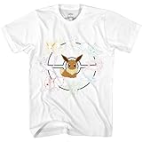 Pokemon Mono Eeveeloutions Eevee T-Shirt(White,Large)