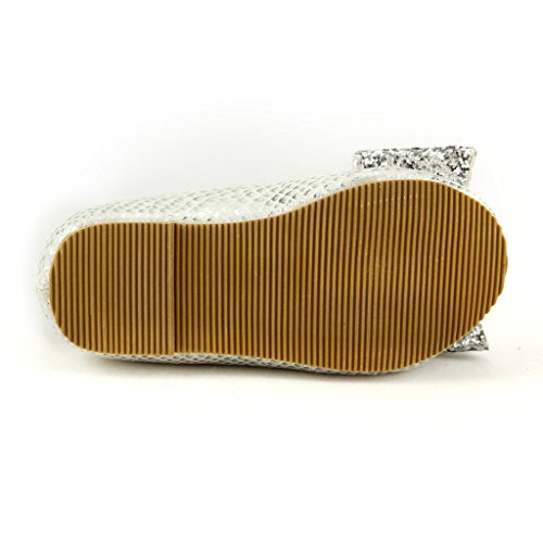 The Doll Maker Snake Skin Metallic Flat4