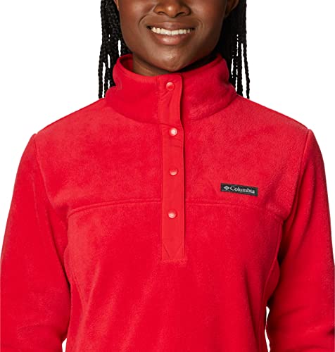 Image of Columbia Womens Benton Springs Half Snap II Pull Over Fleece Jacket, Dark Stone /Canoe /Vintage Blue, 3X