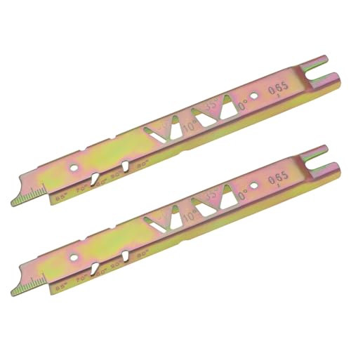 YINETTECH Kettensägen-Feillehre 1110 893 4000 Kettentiefenmessgerät, geeignet für Kettensäge 1/4 Zoll, 3/8 Zoll, 0,8 cm, 3/8 Zoll Kettensäge, 2 Stück