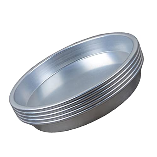 BEBEMOKO 5pcs Aluminium Alloy Multi-purpose Dinner Plates Lightweight Bbq Tray Snack Dish and Fruit Plates for Outdoor Picnics Camping and Home Use Dishwasher Safe