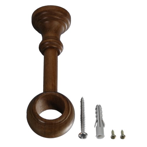 Liedeco Träger für Gardinenstangen Thüringen einläufig, ø 28 mm, 1 Stk eiche rustikal...