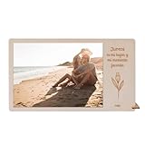 nagu® ES- JUNTOS Marco de fotos de madera, portafotos con frase original y bonita para hacer un regalo original a hombres o mujeres, para novio o novia, para tu pareja en san valentin, aniversario