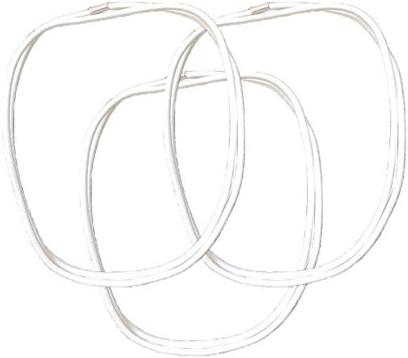 INTELLECTDOOR Trash Can Bands/Sets of 3/White