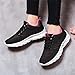 Women's Flexible Knit Athletic Sneakers Lace Up Breathable Soft Casual Non Slip Comfortable Arch Support Footwear for Work Walking Daily Use Commute Outdoor Athletic Fashion Leisure Shoes Pink