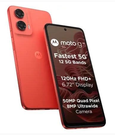 Motorola g35 5G (Guava Red, 128 GB) (8 GB RAM)
