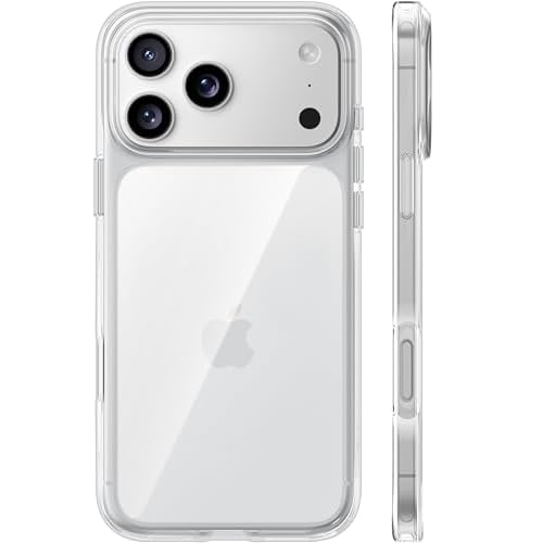 TORRAS for iPhone 17 Pro Case Crystal Clear, Ultra-Thin, 2025 Upgraded Non-Yellowing, Military-Grade Protection, Transparent Slim Case for iPhone 17 P
