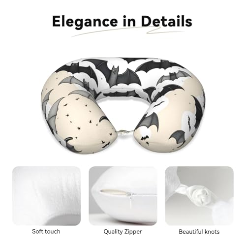 Almohada de cuello de espuma viscoelástica negra miniatura 4
