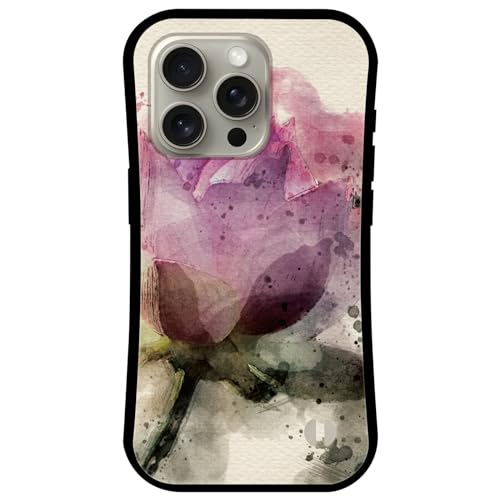 iPhone 17 Pro Max 用 ケース MagSafe 対応 カバー アクリル TPU Qi充電 吸着 磁石 マグネット 耐衝撃 バンパー ワイヤレス充電 マグセーフ アイフォン17プロマックス ifa018-b 花 フラワー