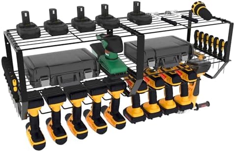 TOOLGANIZE Power Tool Organizer - Wall Ount - Preiu Garage Utility