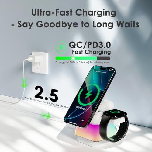  3 in 1 RGB Wireless Charging Station - image 3
