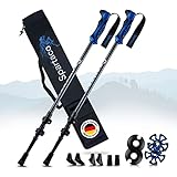 ✅ 𝗨𝗟𝗧𝗥𝗔𝗟𝗘𝗜𝗖𝗛𝗧 & 𝗚𝗘𝗟𝗘𝗡𝗞𝗦𝗖𝗛𝗢𝗡𝗘𝗡𝗗 – Mit einem Gewicht von nur 280g sind die Nordic Walkingstöcke unglaublich leicht und schonen Ihre Gelenke. Ihre Arme werden nicht so schnell müde und die Schultern und Ellbogen dank der Dämpfung weniger belastet!