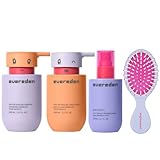 Evereden Kids Complete Haircare Set: Hair Detangling Shampoo, Conditioner & Spray for Children Ages 3+ & Pain-Free Hair Brush, Plant Protein Peptides & Argan Oil, Vegan, Free from Sulfate and Paraben