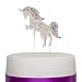 Ella Celebration Unicorn Birthday Cake Topper Unique Reusable Rainbow Rhinestone Cake Decorations for Party, Baby Shower, Event Supplies and Favors (Multicolor)