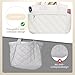 TILYMOL Tote Bag for Women, 15.6 Inch Laptop Bag, Large Quilted Work Shoulder Bag, Ultra Lightweight Puffer Handbag for Travel, Work, Gym (Beige)