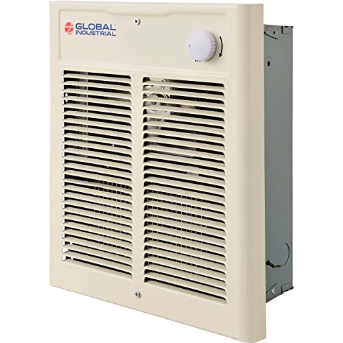 Global Industrial Fan Forced Wall Heater, Shaded Pole Motor, 1500/2000W, 208/240V