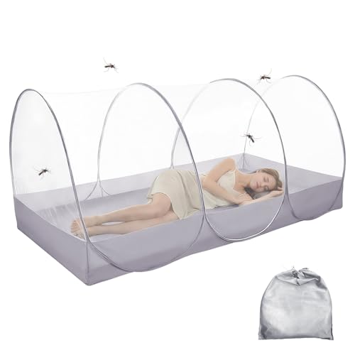 Pop-up Moskitonetz 190 x 90 x 90cm Ultraleichtes Faltbares Moskitonetz für Outdoor Indoor Groß Tragbares Campingzelt Familie Moskitonetz Bett Schneller Aufbau für Reisen im Freien