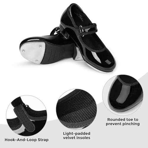 Stelle Tap Shoes for Girls Toddler Boys PU Leather Dance Shoes(Toddler/Little Kid/Big Kid)3