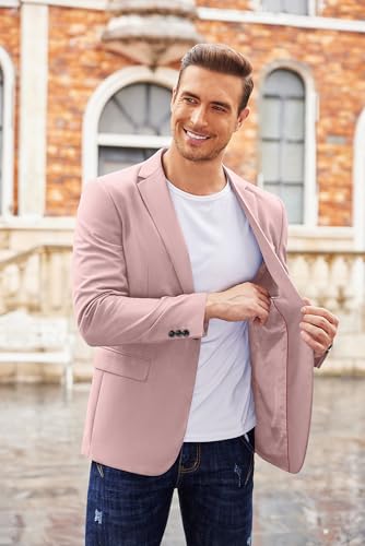 Image of COOFANDY Mens Sport Coat Casual Blazer One Button Business Suit Jacket
