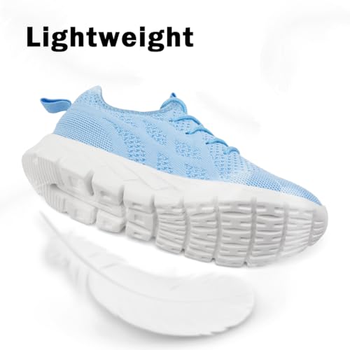 Image of DLWKIPV Womens Slip on Walking Tennis Shoes for Women Work Running Athletic Gym Sports Sneakers Lightweight Casual Shoe