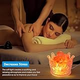 FANHAO Crown Himalayan Salt Lamp 16 Colors Salt Rock Lamp with Remote Brightness Adjustable, USB Natural Crystal Rock Night Light Decoration Lighting, Perfect Gifts - Image 5