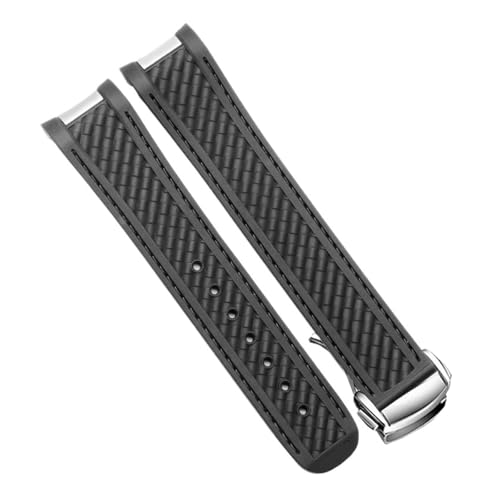 Bracelet silicone 20mm haut de gamme style plongée pour Omega AT150
