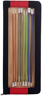 KnitPro Zing: Knitting Pins: Single Ended: Set,Metal,Grey,silver,40cm