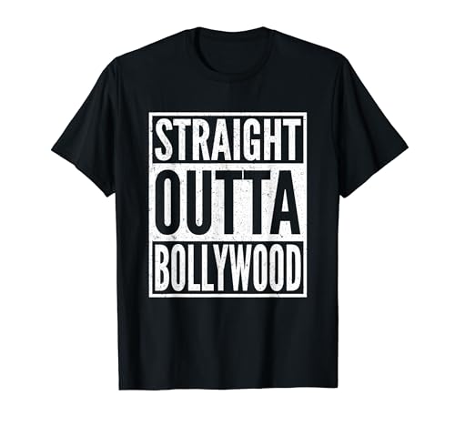 Straight Outta Bollywood Travel Vacation Gift Men, Women T-Shirt