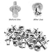 SagaSave 150pcs Aluminum Round Head Rivets, 0.28