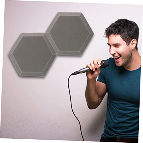 ibasenice 2pcs Paneles Acústicos Hexagonales para Aislamiento Sonoro para Estudios de Grabación y Oficinas en Casa miniatura 6