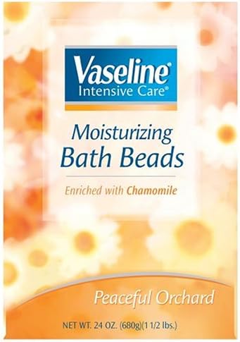 Vaseline Intensive Care Moisturizing Bath Beads Enriched with Chamomile Peaceful Orchard 24 oz.