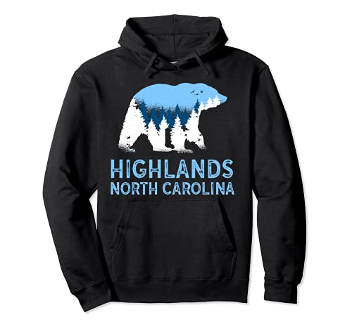 Highlands North Carolina NC Bear Blue Ridge Montañas Sudadera con Capucha